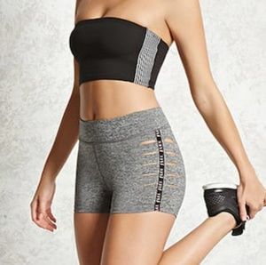 Random Sale - Black - Forever 21 Active Flex Short With Slits